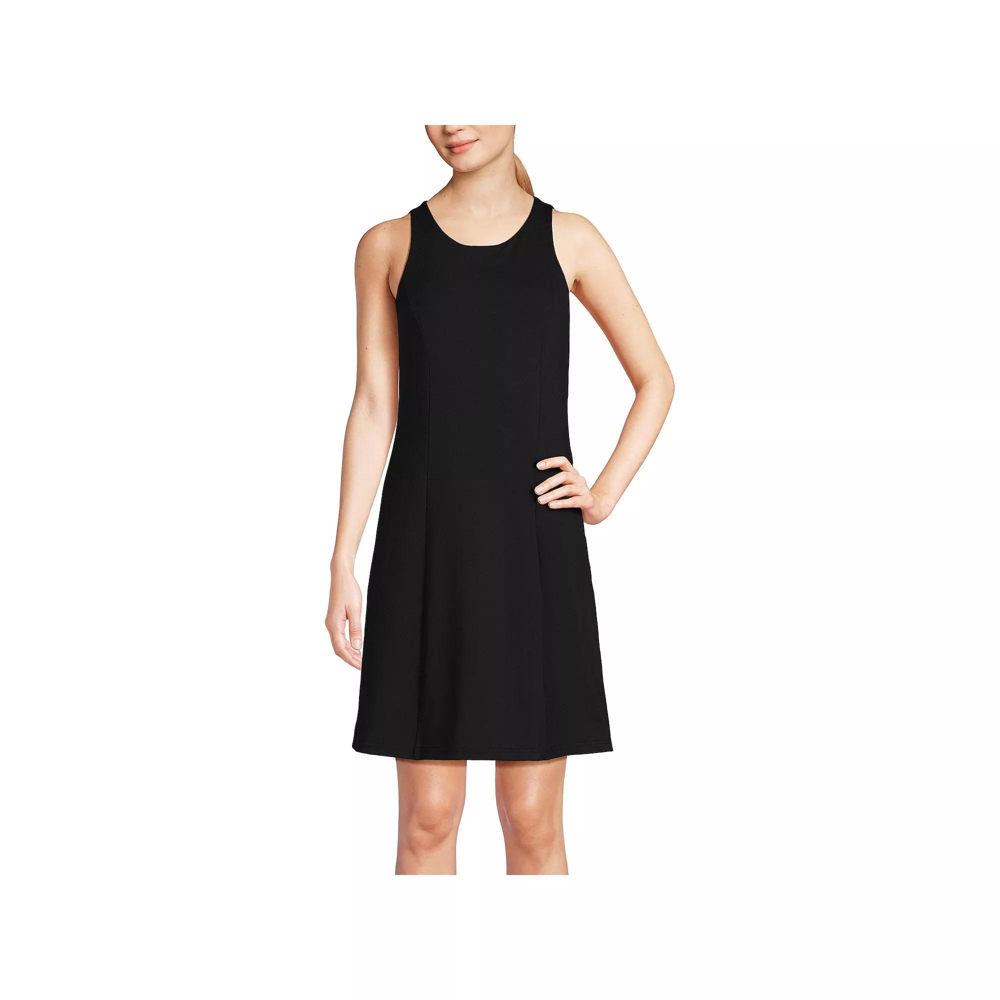 Women's Lands' End Social Active Mini Dress w/Undershorts, Size: Medium, Washed Green Product Image