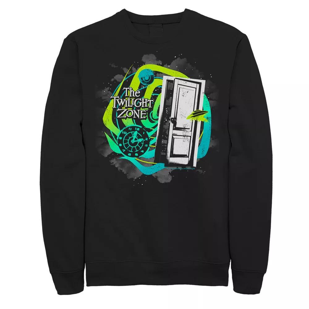 Men's The Twilight Zone Dimension Door Sweatshirt, Size: XXL, Black Product Image