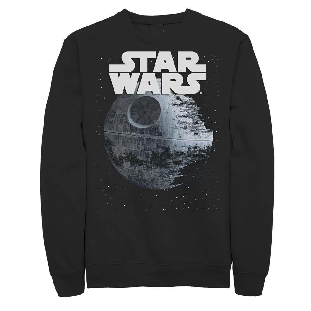 Men's Star Wars Death Star Title Logo Sweatshirt, Size: 3XL, Black Product Image