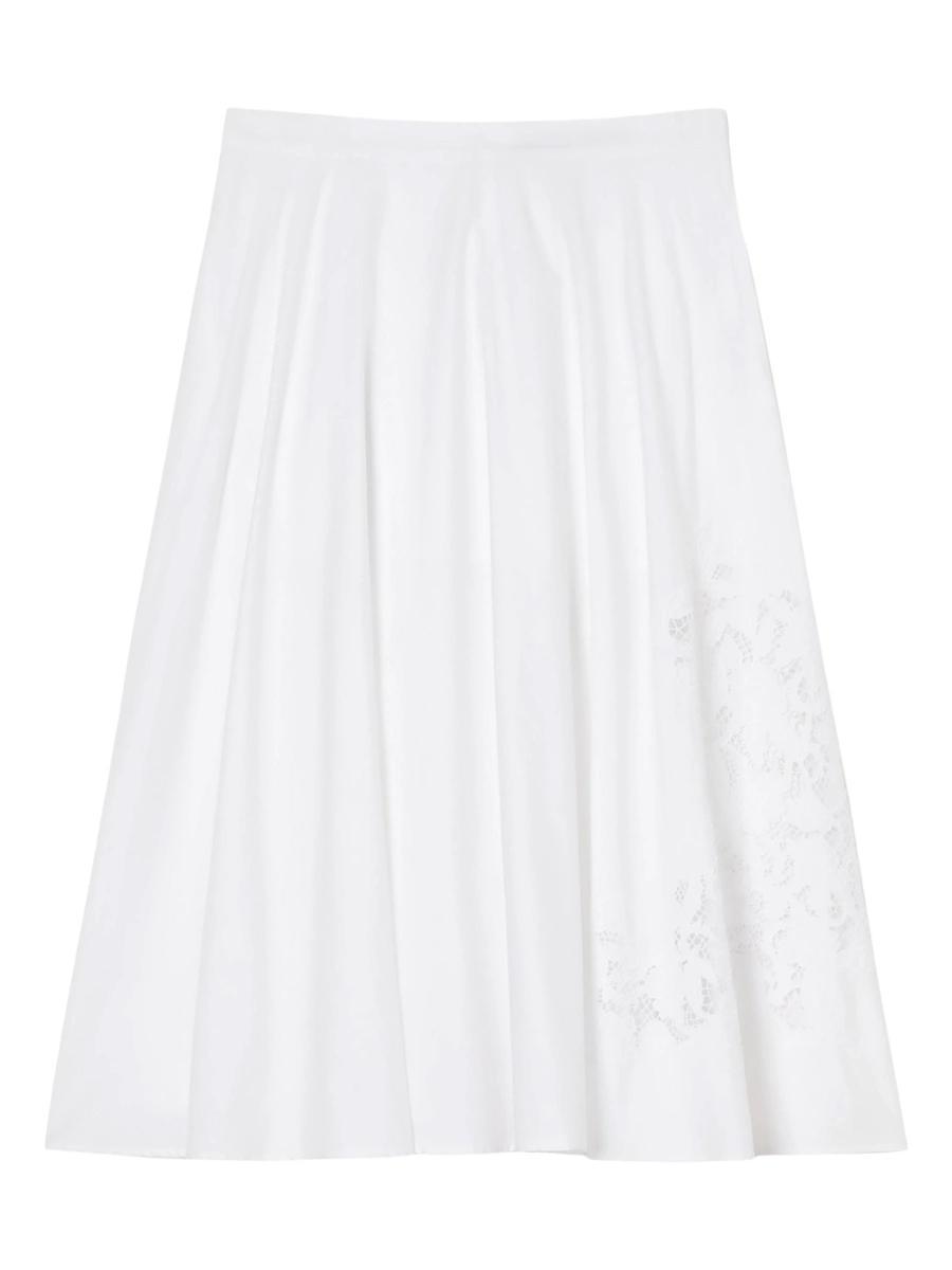 Womens Plus Cremona Broderie Anglaise Midi-Skirt Product Image