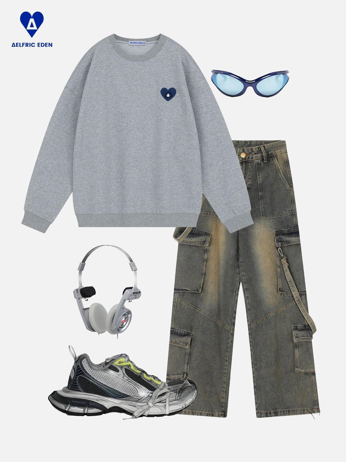 Aelfric Eden Basic Cozy Heartie Sweatshirt Product Image