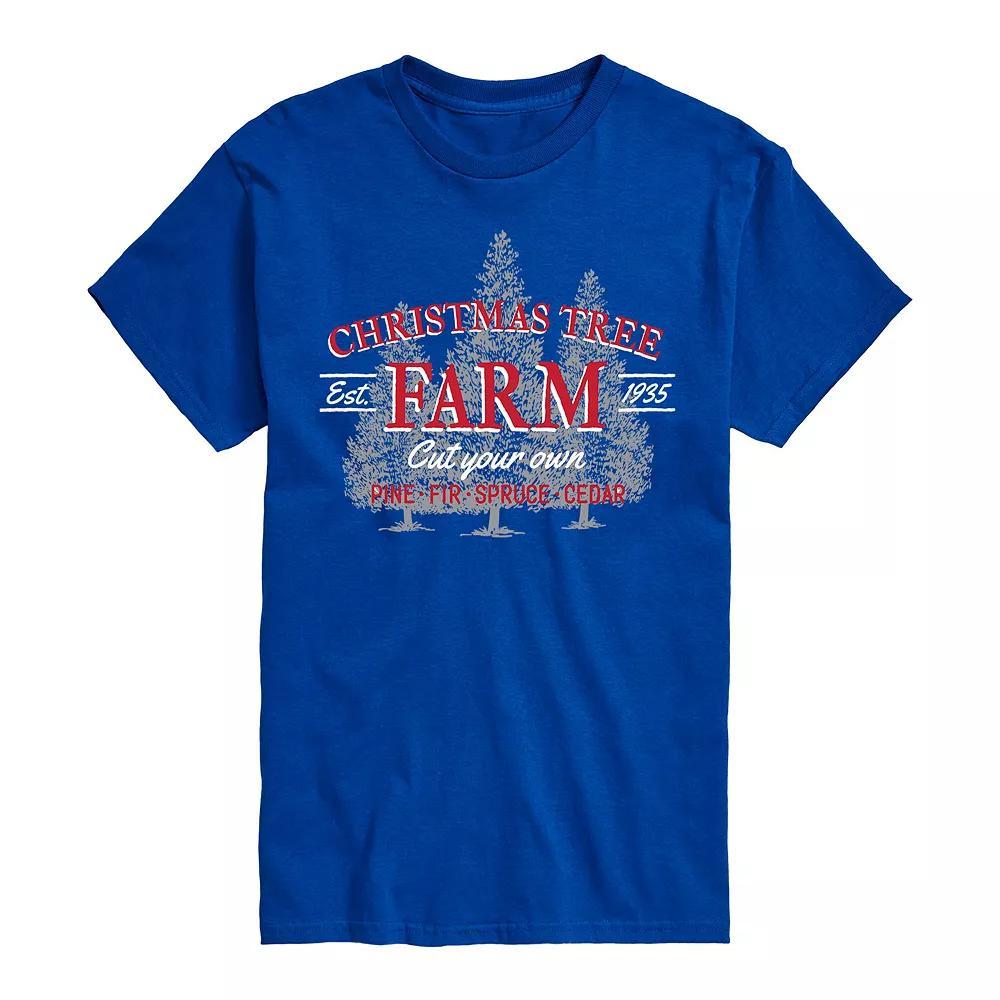 Men's Christmas Tree Farm Sign Tee, Size: XL, Black Product Image