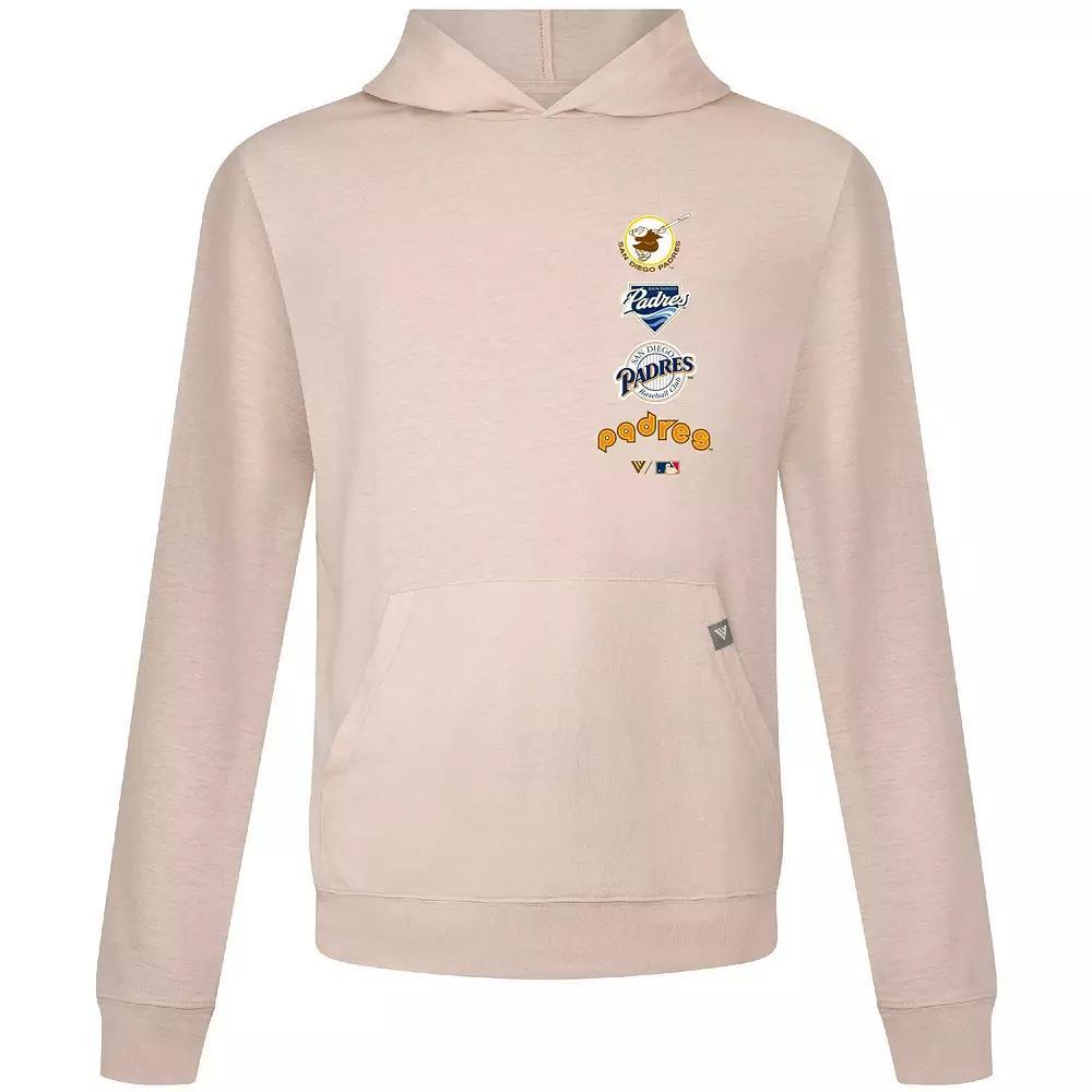 Men's Levelwear Cream San Diego Padres Base Line Pullover Hoodie, Size: XL, Beige Product Image