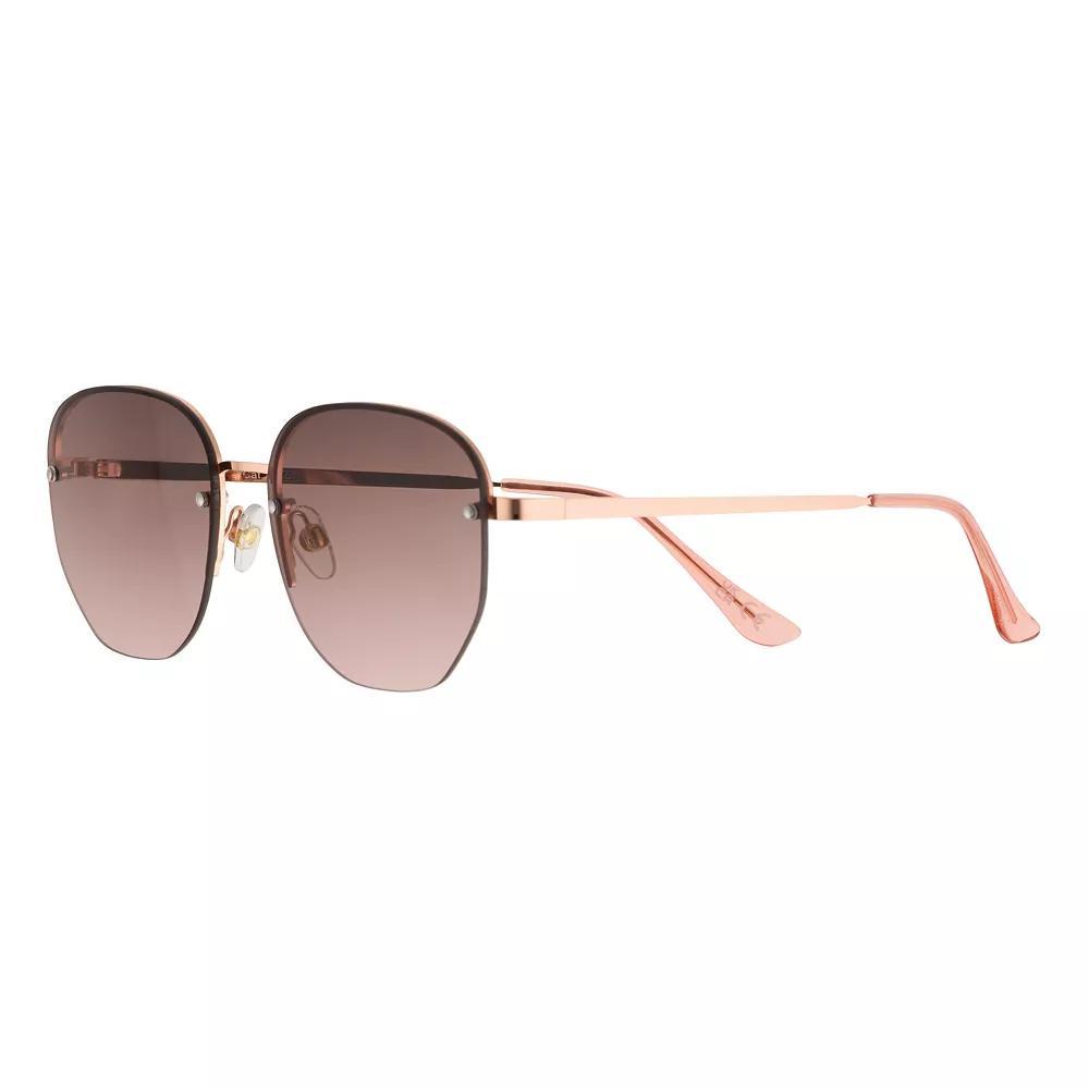 Womens Sonoma Goods For Life Metal 55mm Geometric Sunglasses Product Image