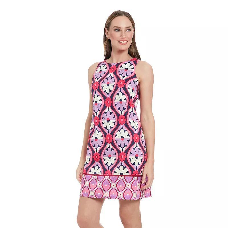 Petite London Times Sleeveless Sateen Shift Mini Dress, Women's, Size: 6 Petite, Pink Product Image