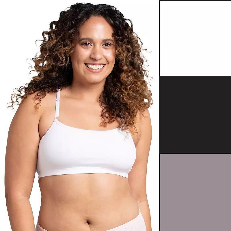 Women's Fruit of the Loom® 360 Stretch Bra 3-pack 3DSCSCT, Size: XXL, Tiffany Silver Pack Product Image