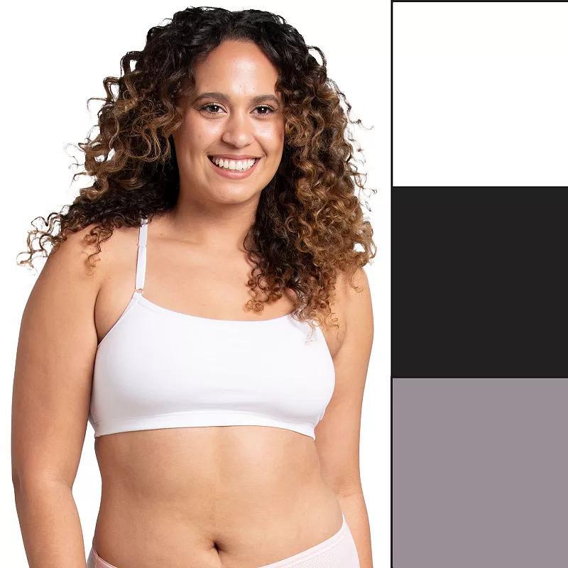Women's Fruit of the Loom® 360 Stretch Bra 3-pack 3DSCSCT, Size: XXL, Tiffany Silver Pack Product Image