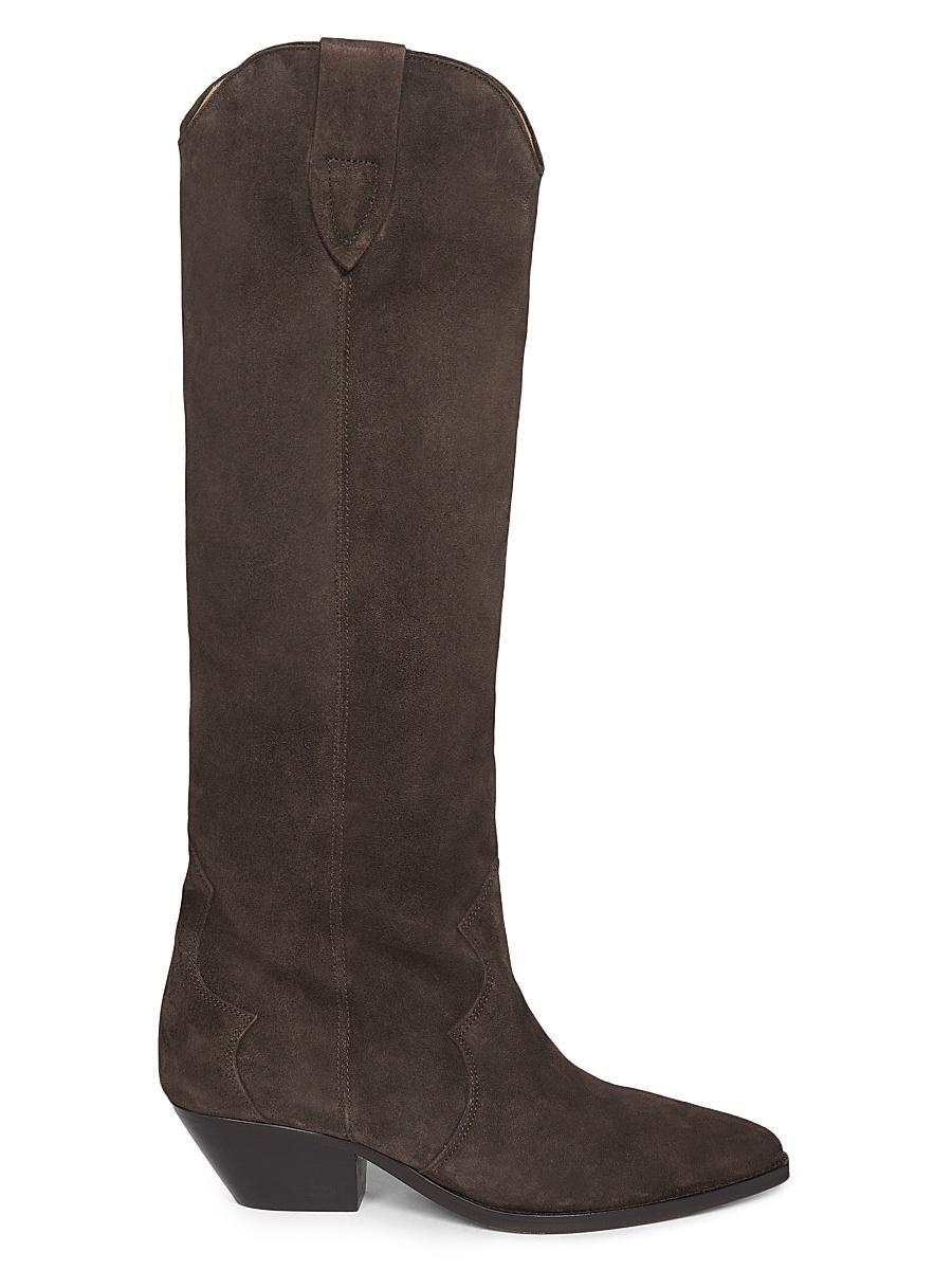 Womens Denvee 40MM Suede Tall Western Boots Product Image