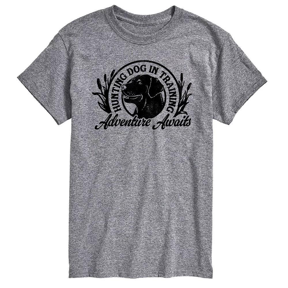 Big & Tall Hunting Dog In Training Adventure Awaits Graphic Tee, Mens Grey Gray Product Image