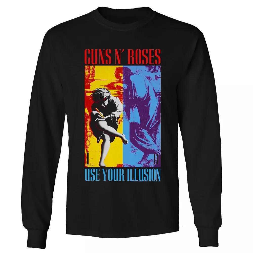 Men's Guns n' Roses Use Your Illusion 93 Long Sleeve Tee, Size: XL, Black Product Image
