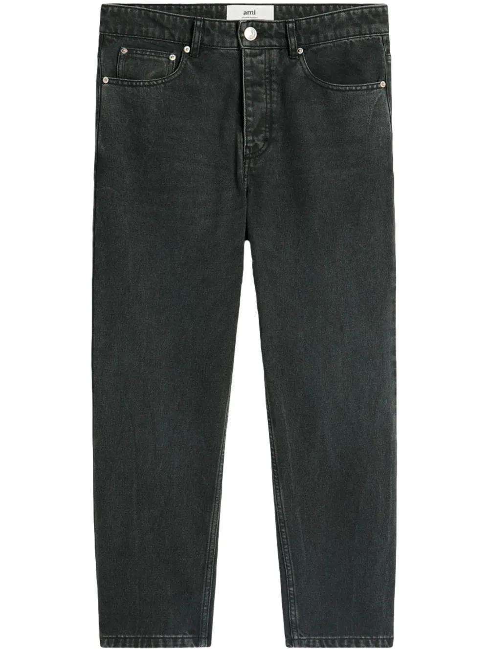 logo patch tapered jeans  Product Image