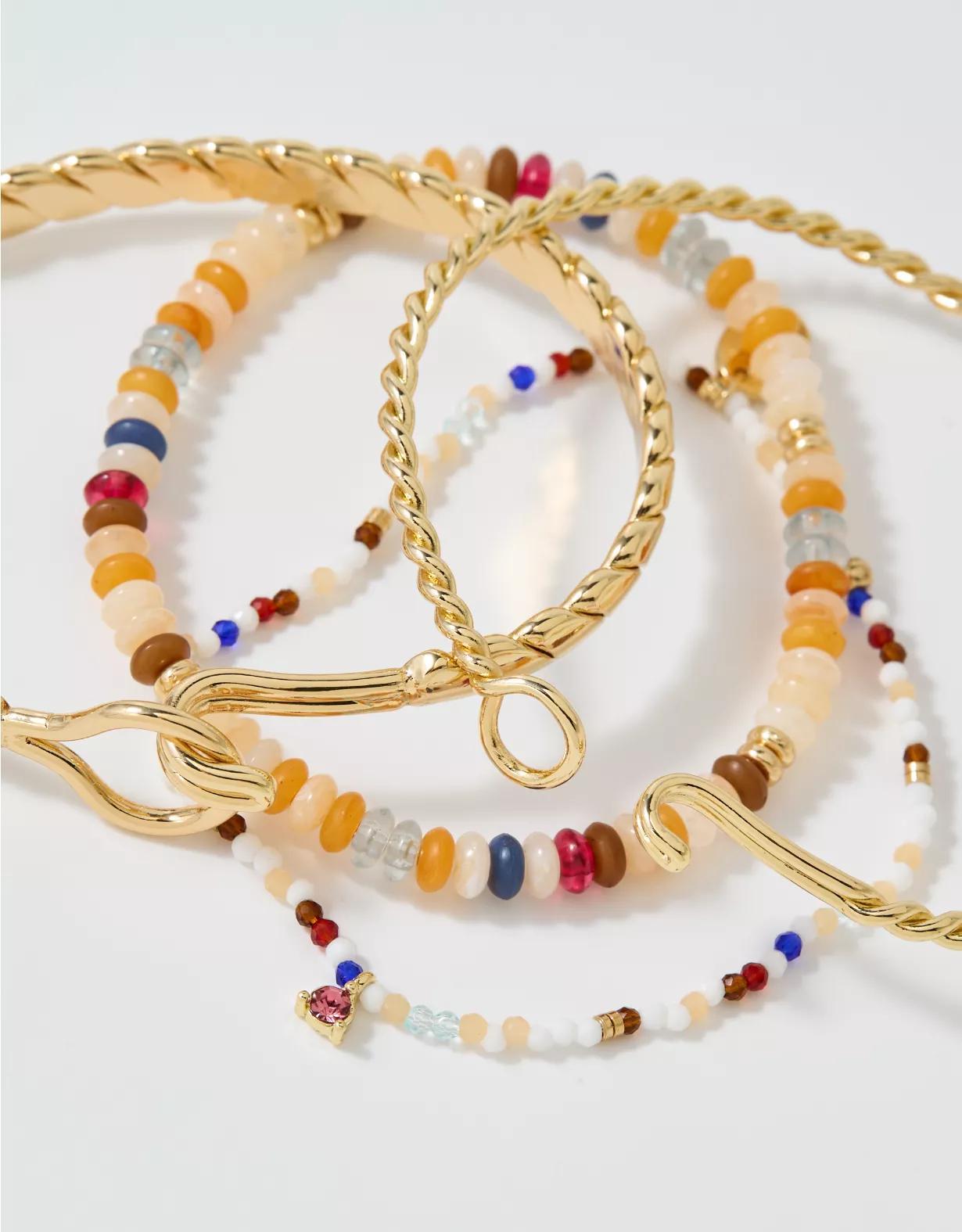 Aerie Bead And Chain Bracelet Pack Product Image