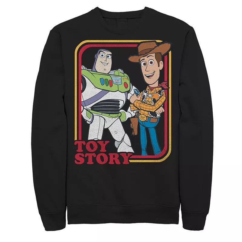 Disney / Pixar's Toy Story Buzz Lightyear And Woody Men's Sweatshirt, Size: Large, Black Product Image