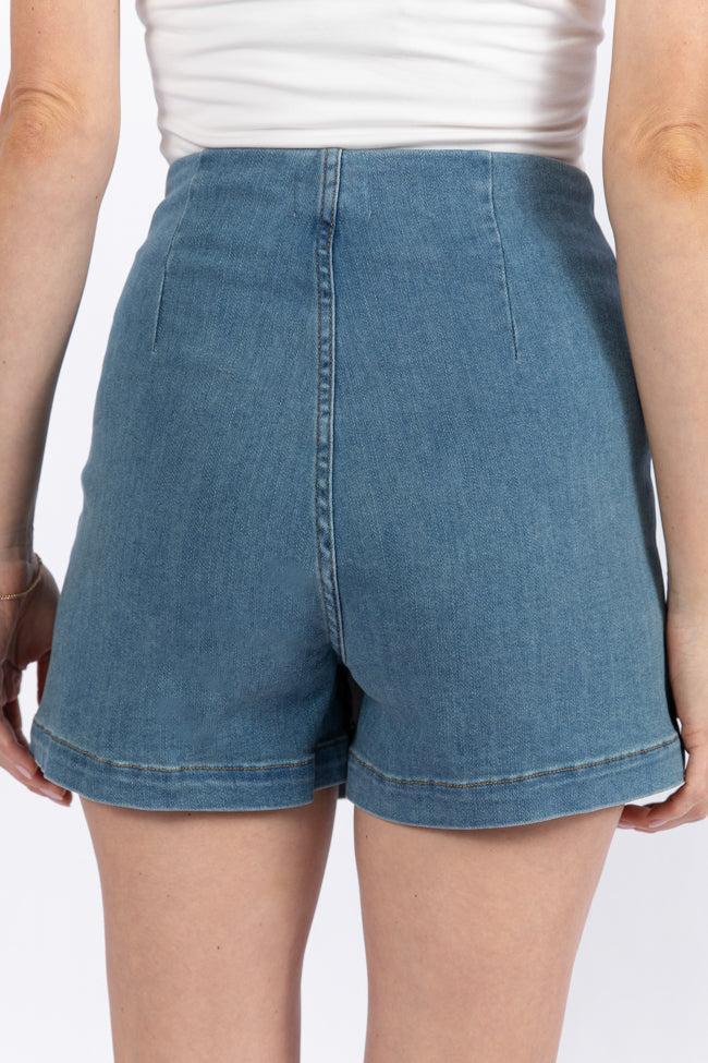 My Favorite Medium Wash Denim Skort Product Image