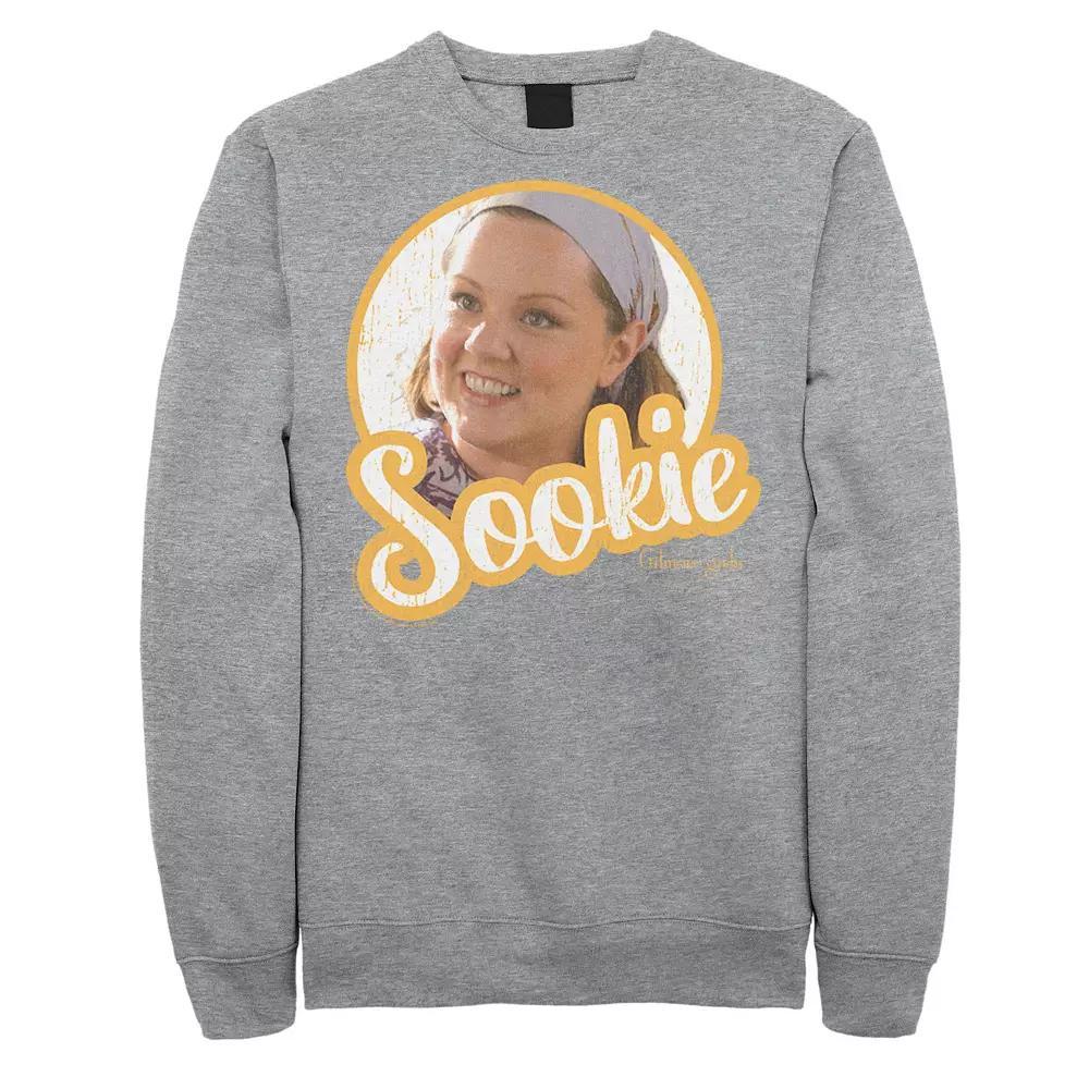 Men's Gilmore Girls Sookie Circle Portrait Sweatshirt, Size: Large, Athletic Grey Product Image