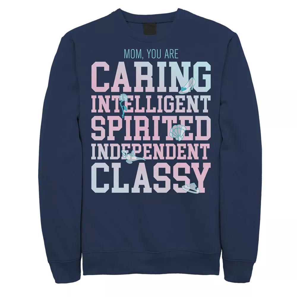Men's Disney Princess Mom You Are Intelligent Fleece, Size: Small, Blue Product Image