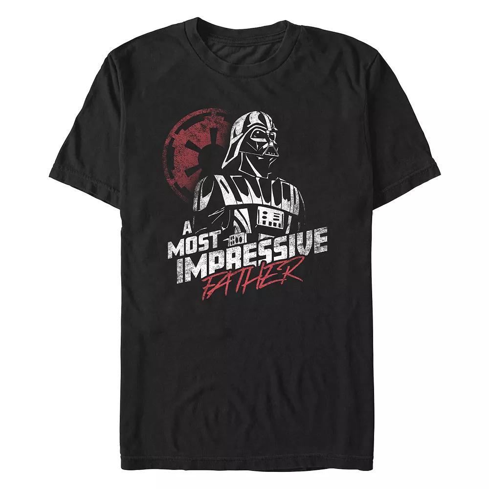 Men's Star Wars Darth Vader A Most Impressive Father Graphic Tee, Size: XXL, Black Product Image