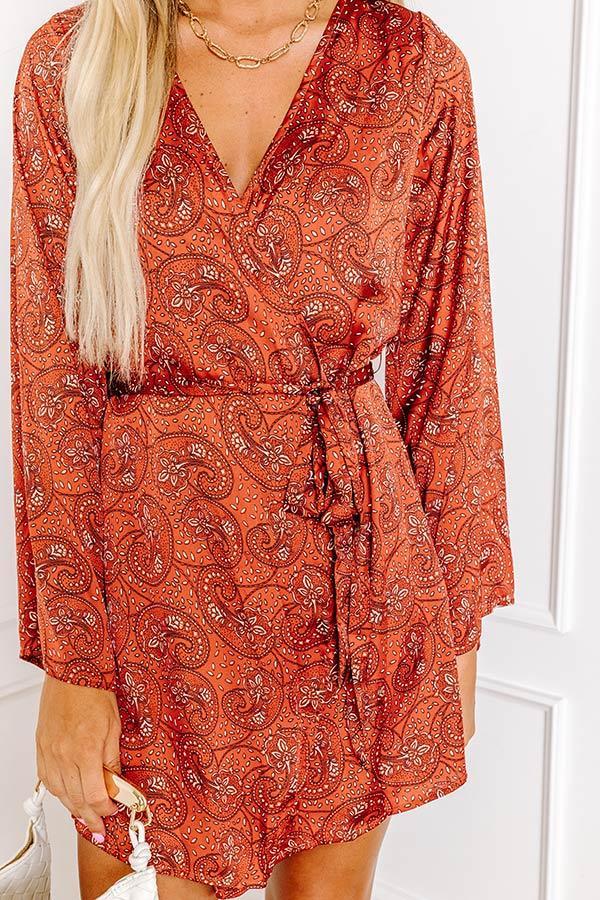 London Landscape Floral Wrap Dress Product Image