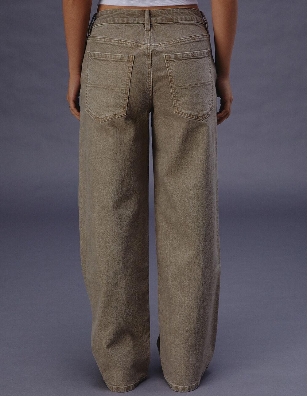 RSQ Womens Mid Rise Seam Loose Fit Pants - NAVY Product Image
