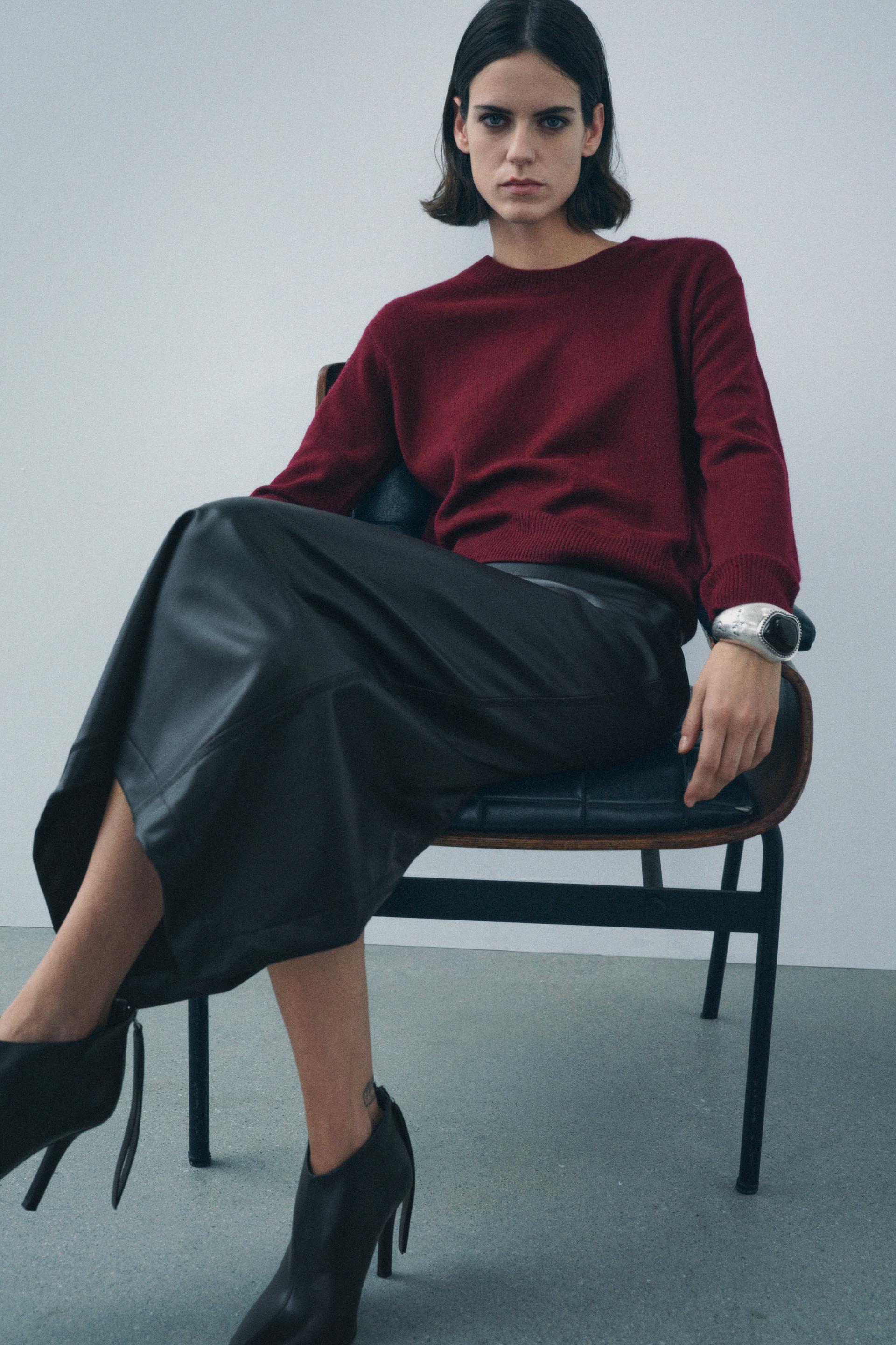BASIC 100% CASHMERE SWEATER Product Image