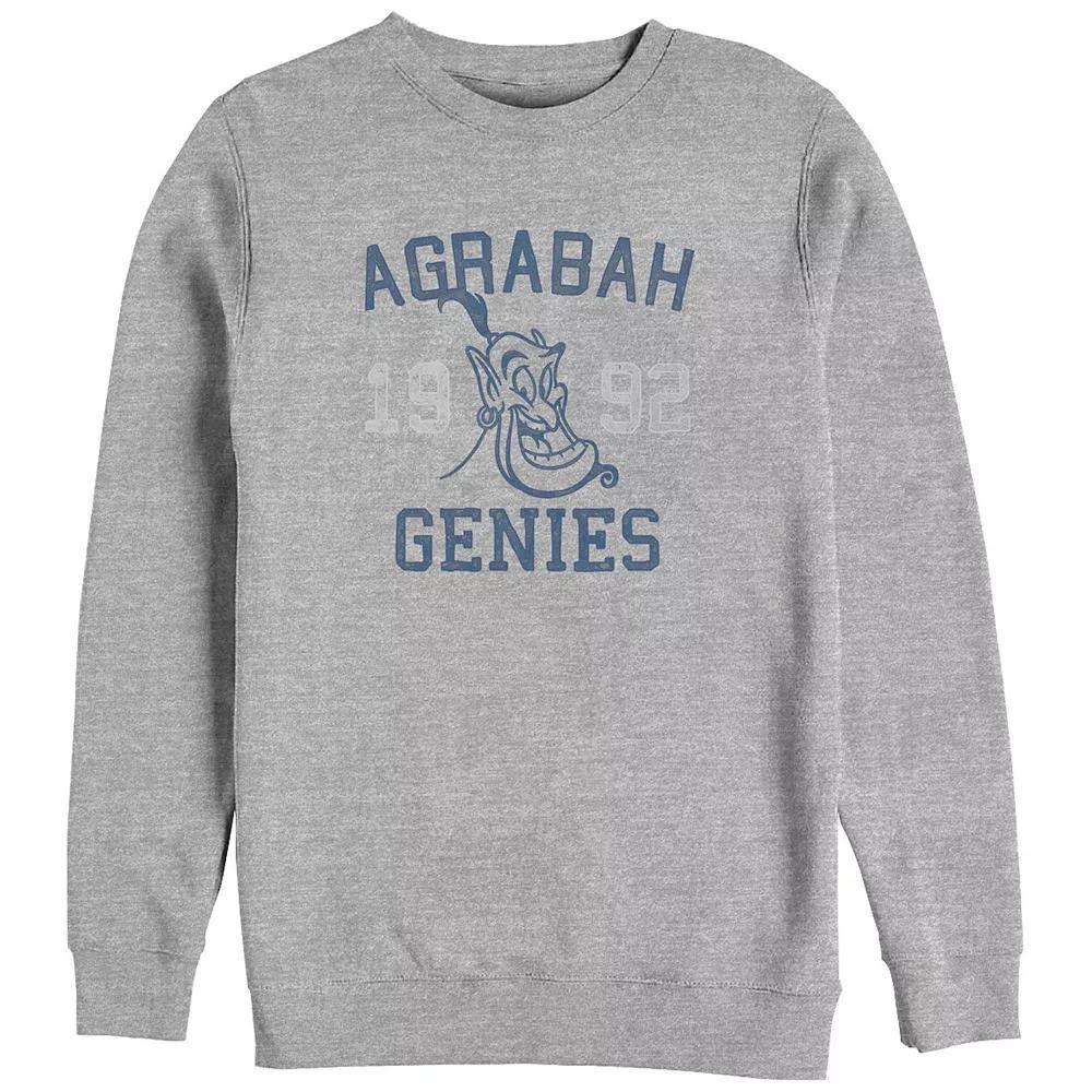 Disney's Aladdin Agrabah Genies 1992 Big & Tall Fleece Sweatshirt, Men's, Size: 4XB, Athletic Grey Product Image