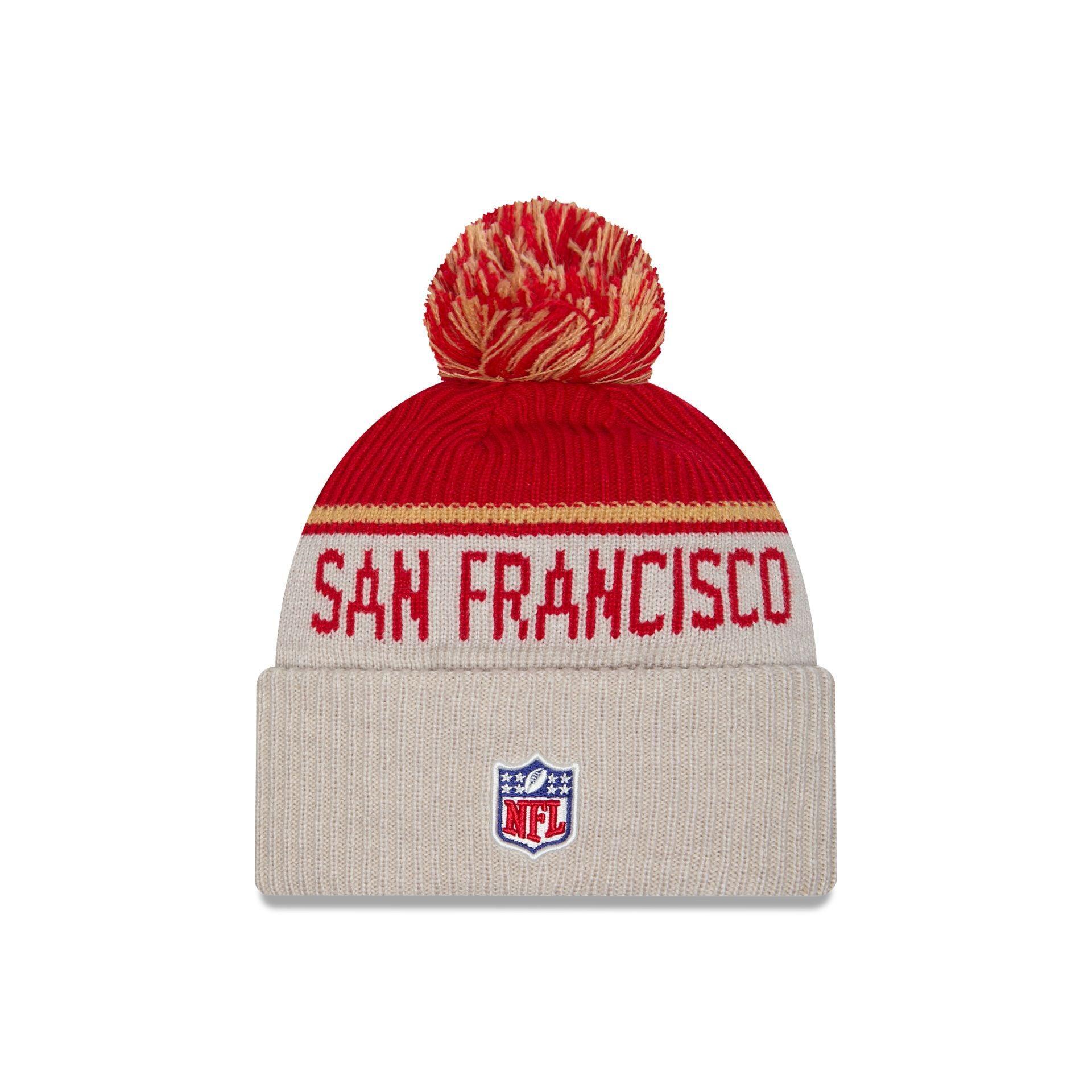 San Francisco 49ers 2024 Cold Weather Historic Pom Knit Hat Male Product Image
