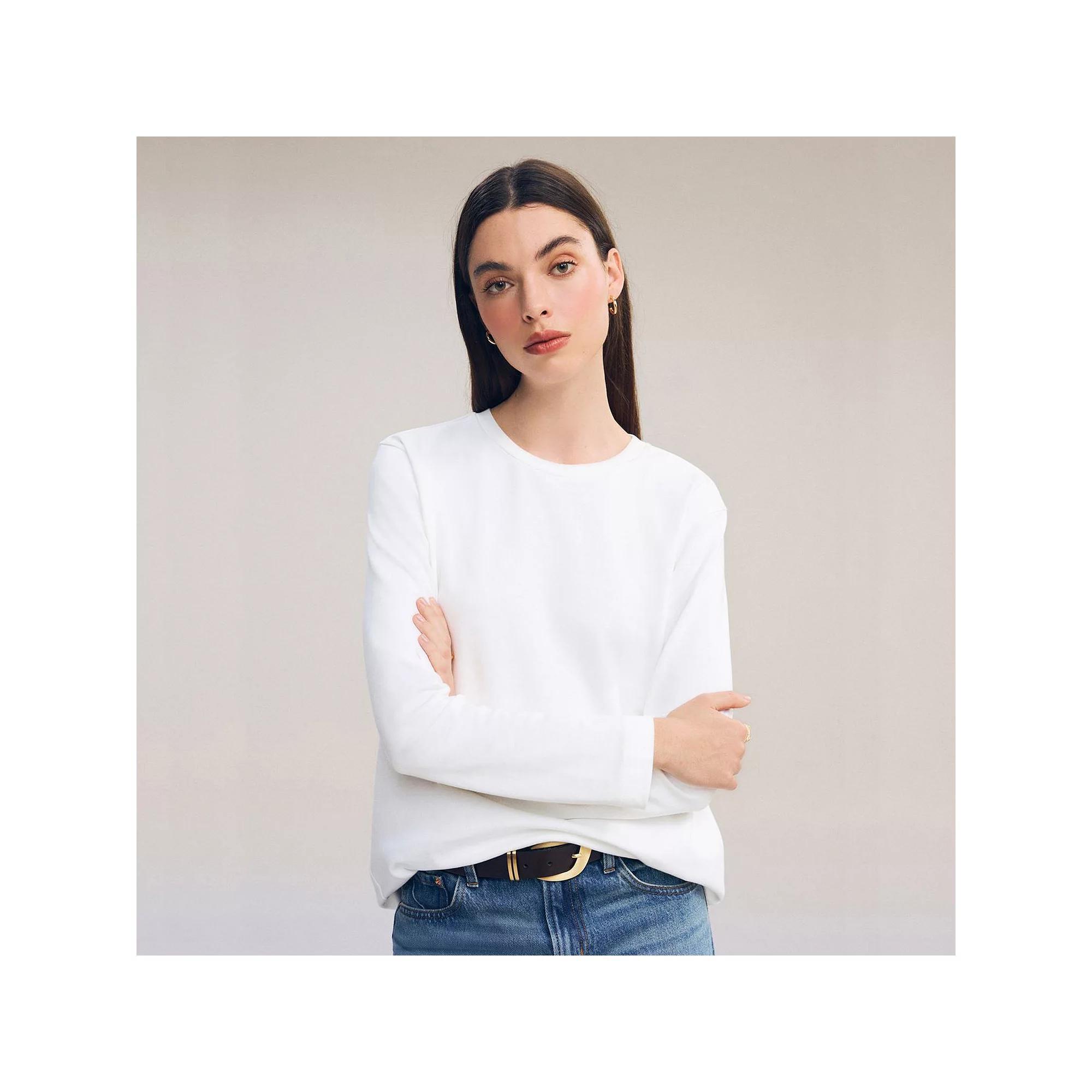 Women's NEXT Heavyweight Long Sleeve Tee, Size: 20, White Product Image