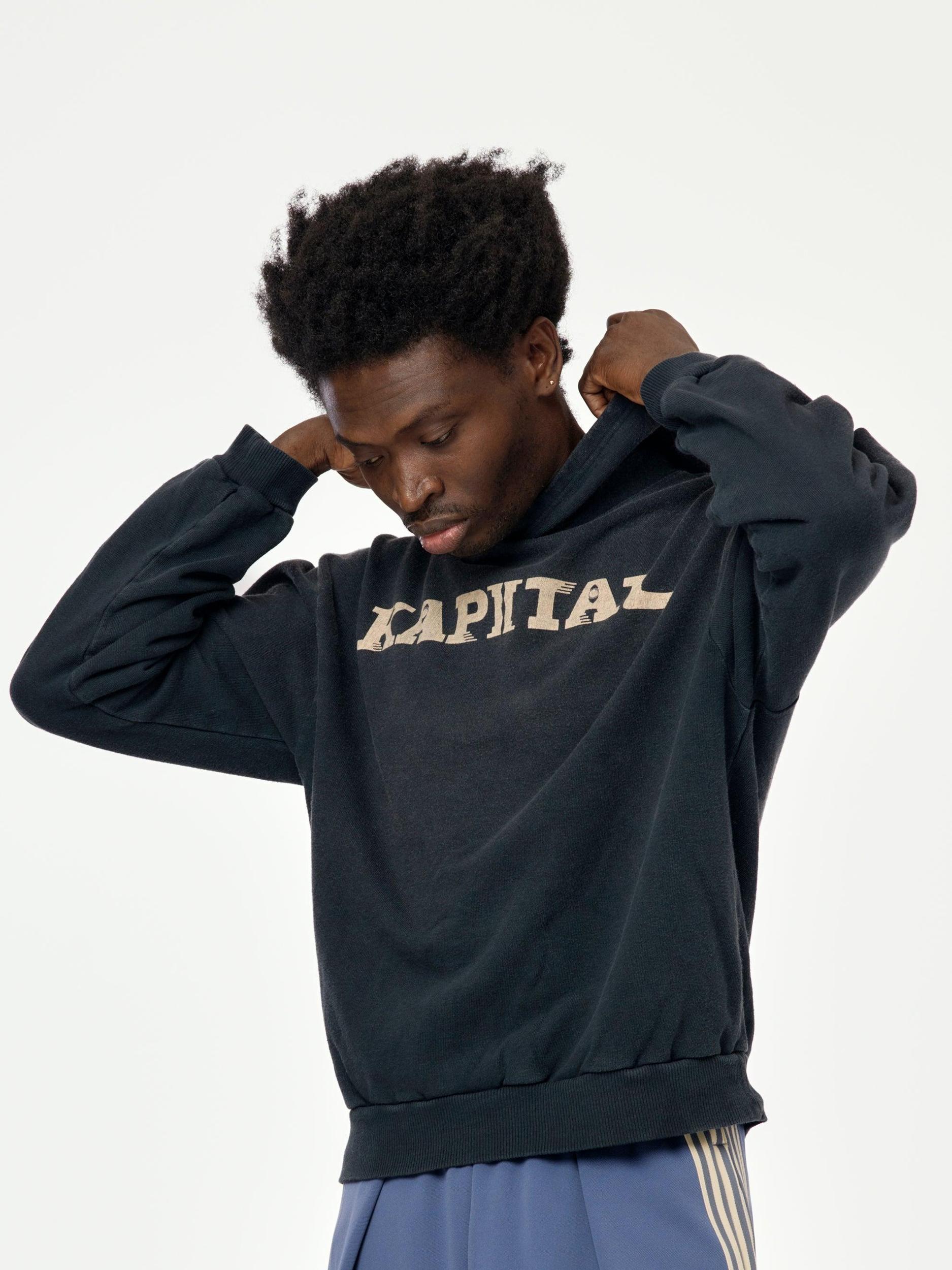 SWT Knit Hoodie (SPEAKEASY KAPITAL) (Black) Product Image