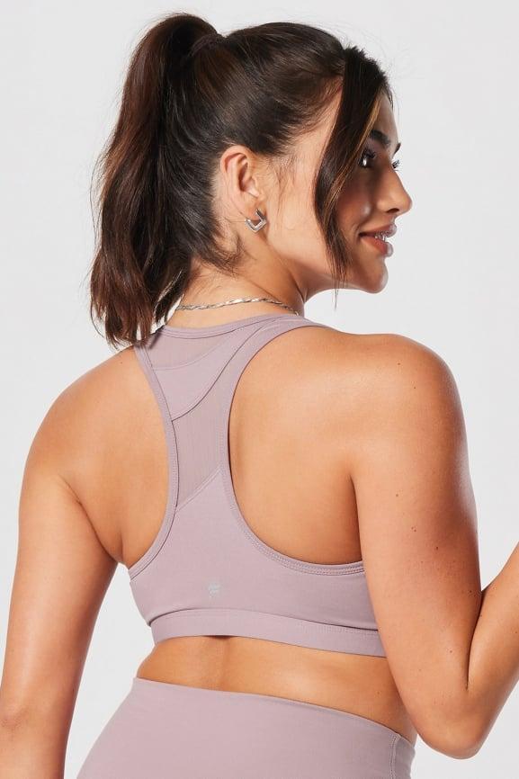 Mesh Paneled Low Impact Bra Product Image