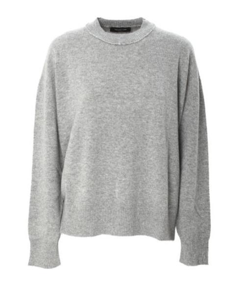 FABIANA FILIPPI Sequin Embellished Virgin Wool Blend Jumper In Gray Product Image