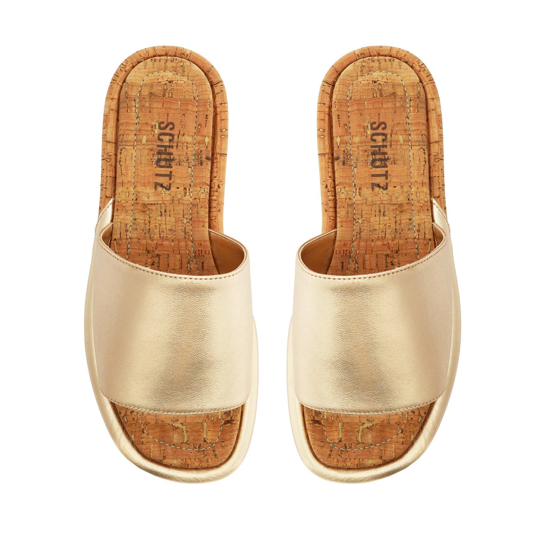 Yara Metallic Leather Sandal Product Image
