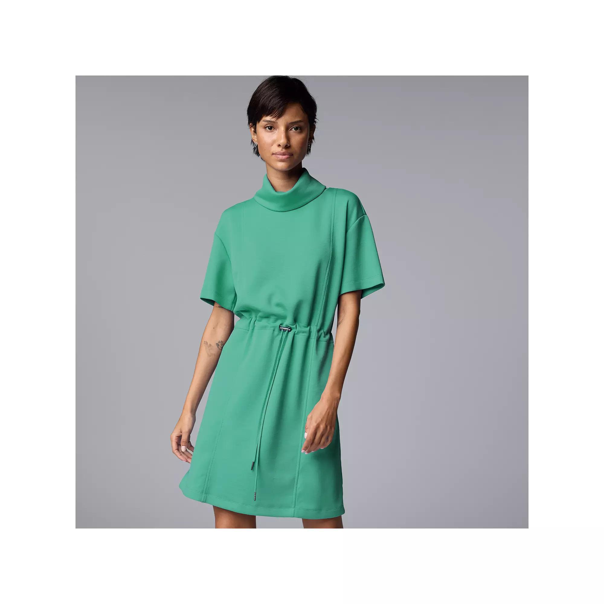 Women's Simply Vera Vera Wang Drawcord Short Dress, Size: Medium, Alpine Frost Product Image