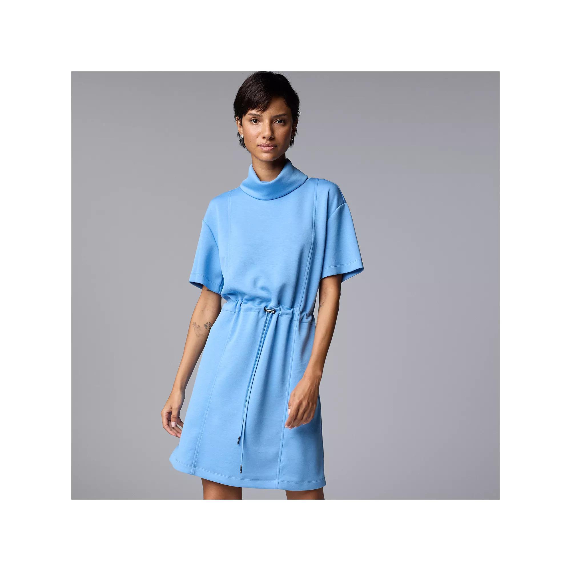 Women's Simply Vera Vera Wang Drawcord Short Dress, Size: XL, Sheer Heaven Product Image