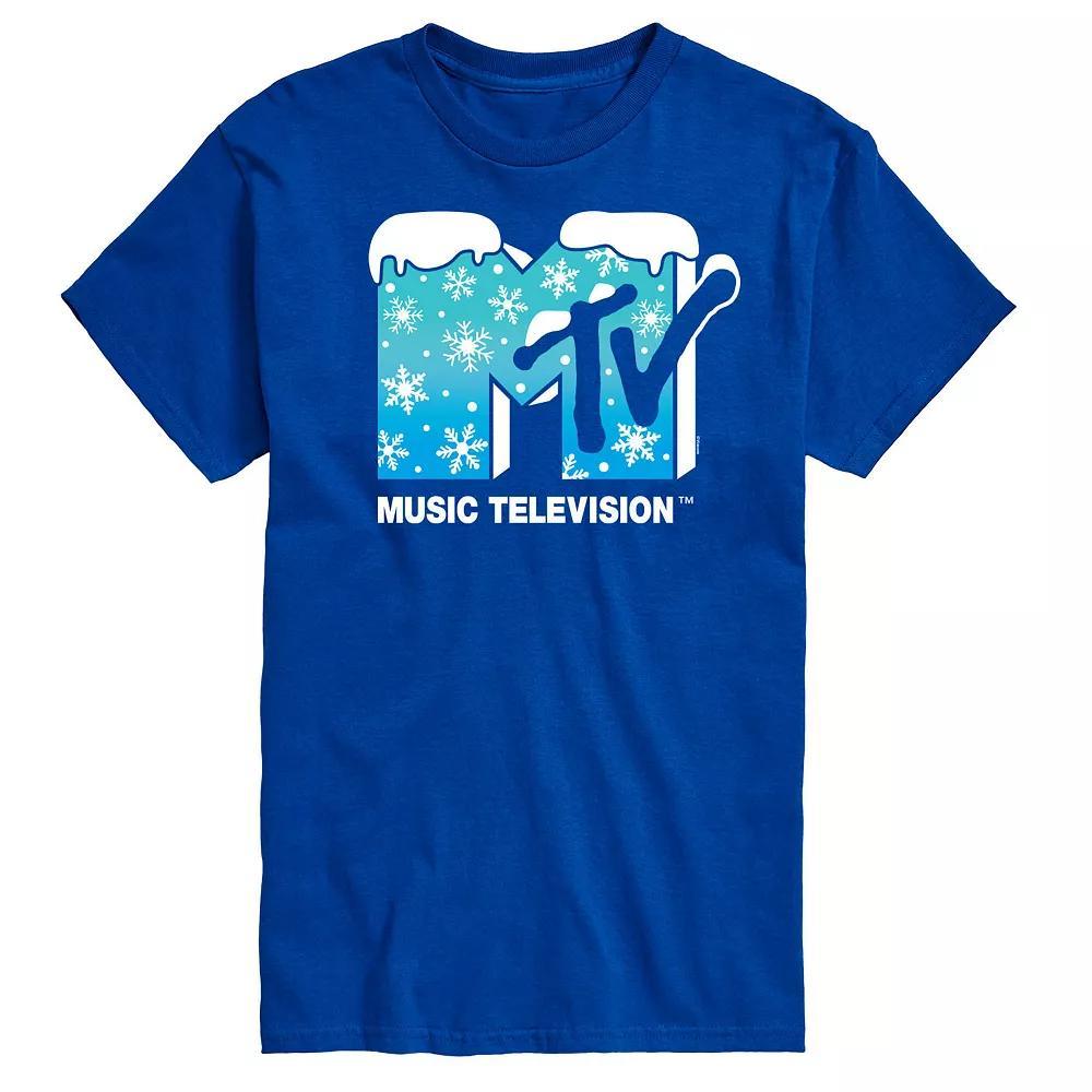 Mens MTV Snowflakes Logo Graphic Tee Product Image