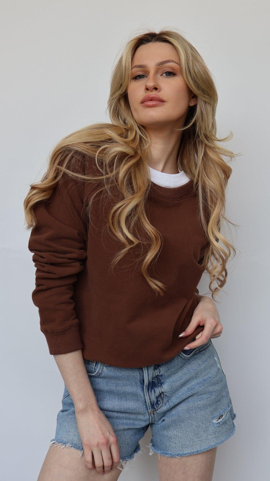 The Perfect Cotton Crew Neck Sweatshirt Product Image