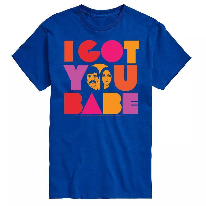 Big & Tall Sonny And Cher I Got You Tee, Men's, Size: Large Tall, Blue Product Image