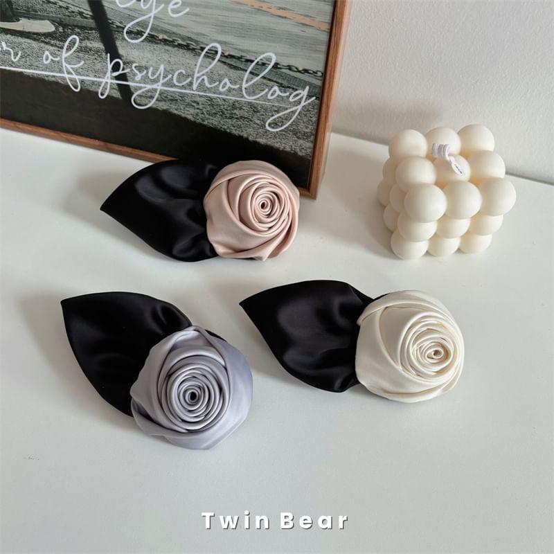 Floral Satin Hair Clip Product Image