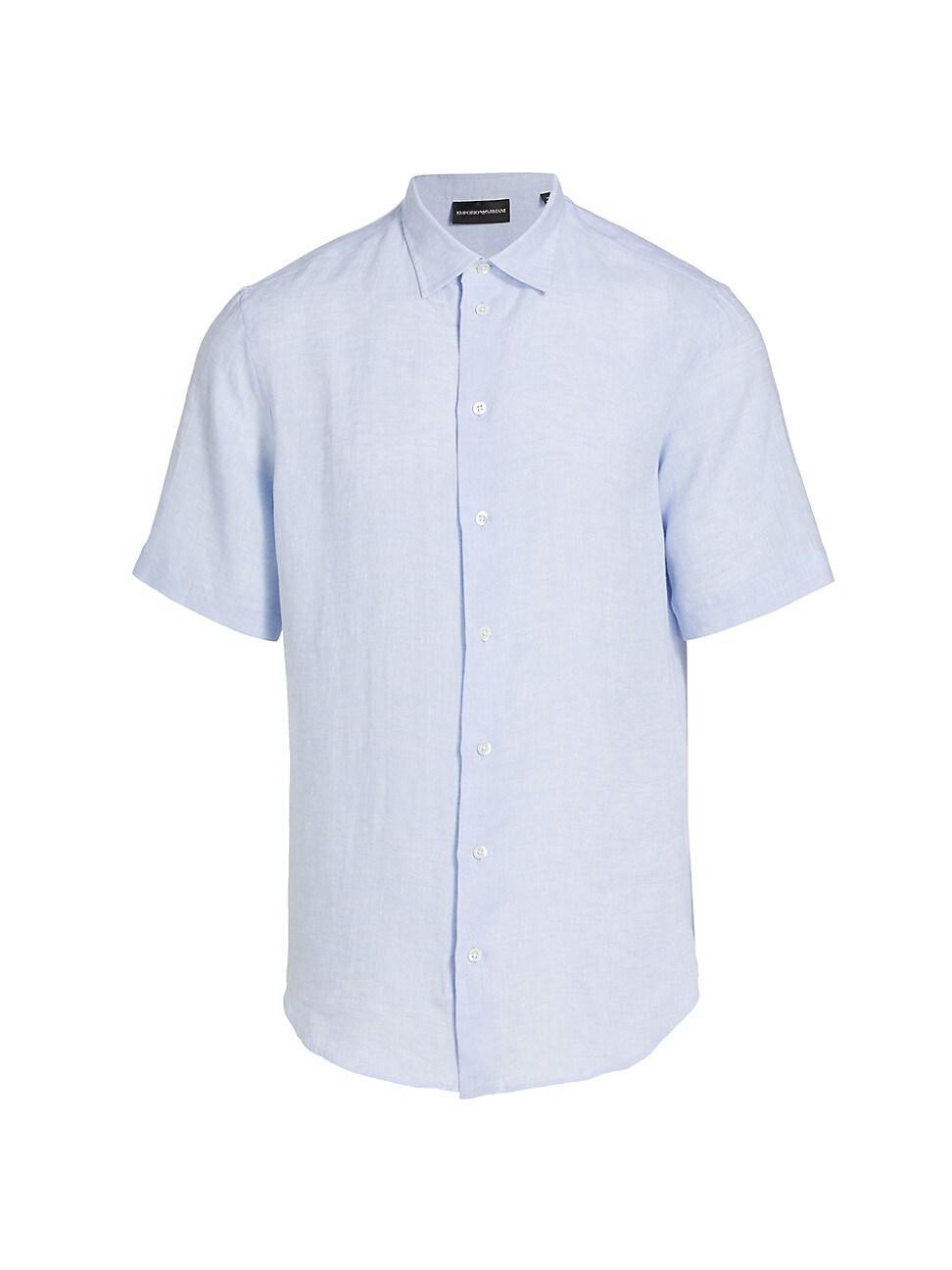 Mens Linen Short Sleeve Sport Shirt Product Image