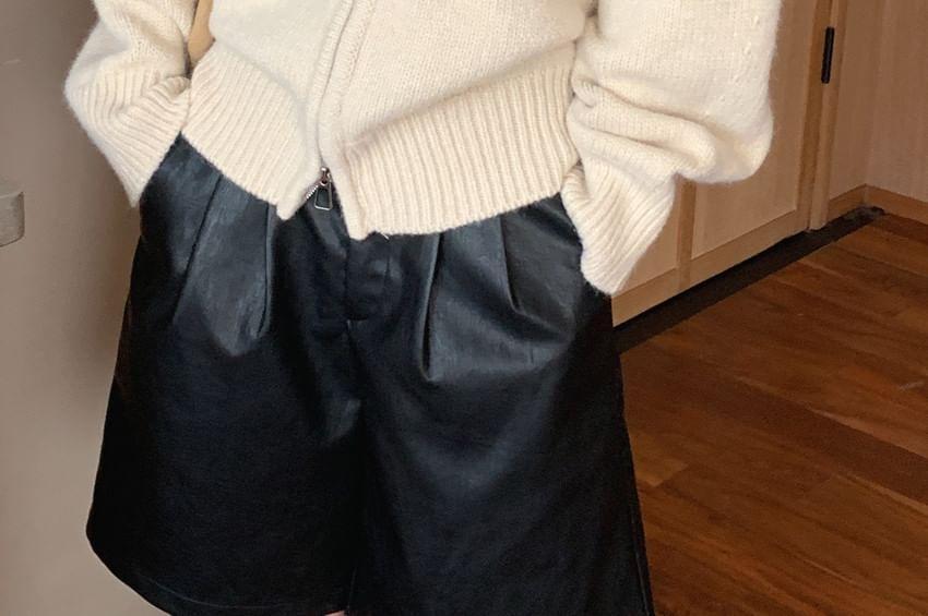 Jacquard Zip-Up Cardigan Product Image