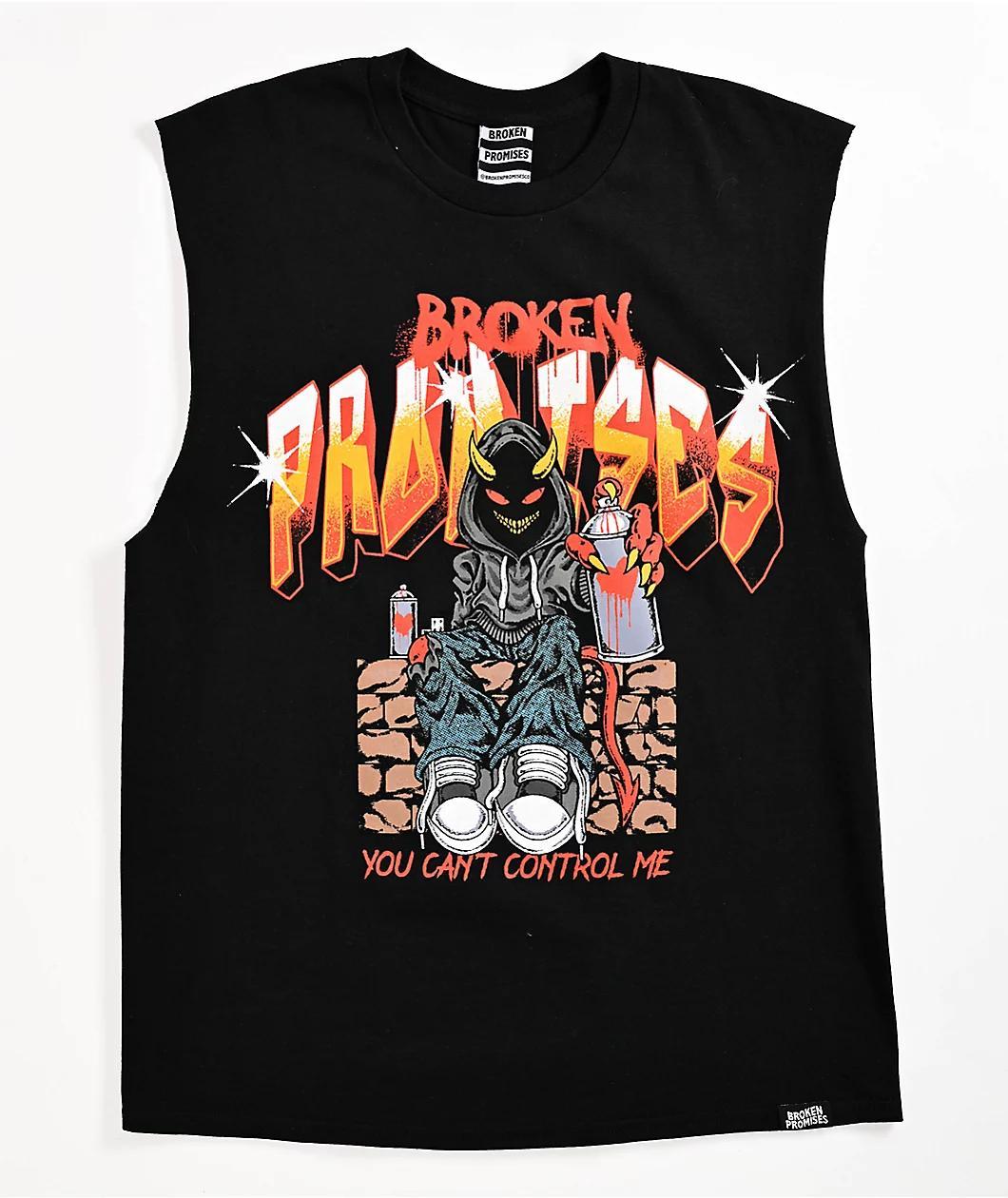 Broken Promises Book Black Tank Top Product Image