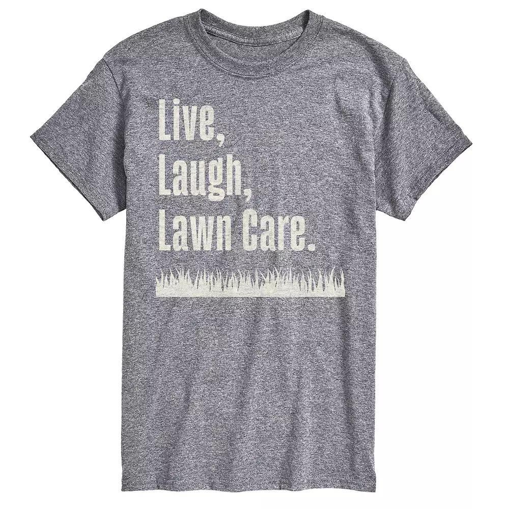 Mens Live Laugh Lawn Care Graphic Tee Product Image