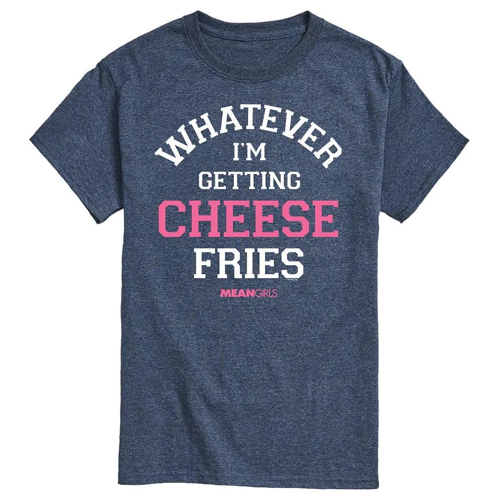 Mens Mean Girls Whatever Im Getting Cheese Fries Graphic Tee Grey Blue Product Image