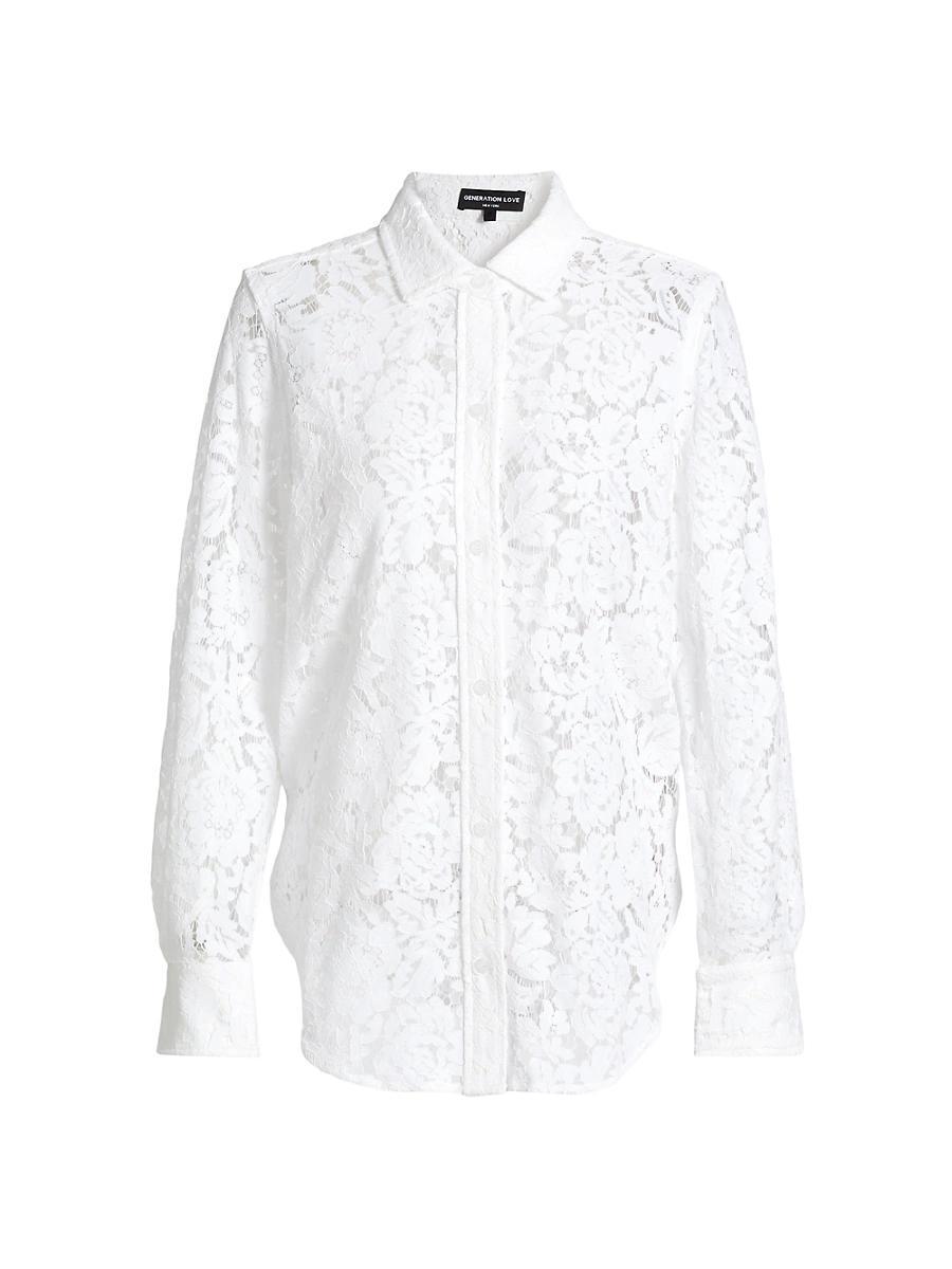 Womens Marcello Lace Shirt Product Image