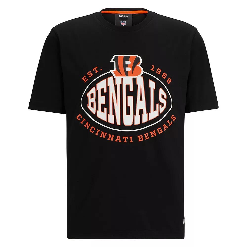 Men's BOSS X NFL  Black Cincinnati Bengals Trap T-Shirt, Size: Large Product Image