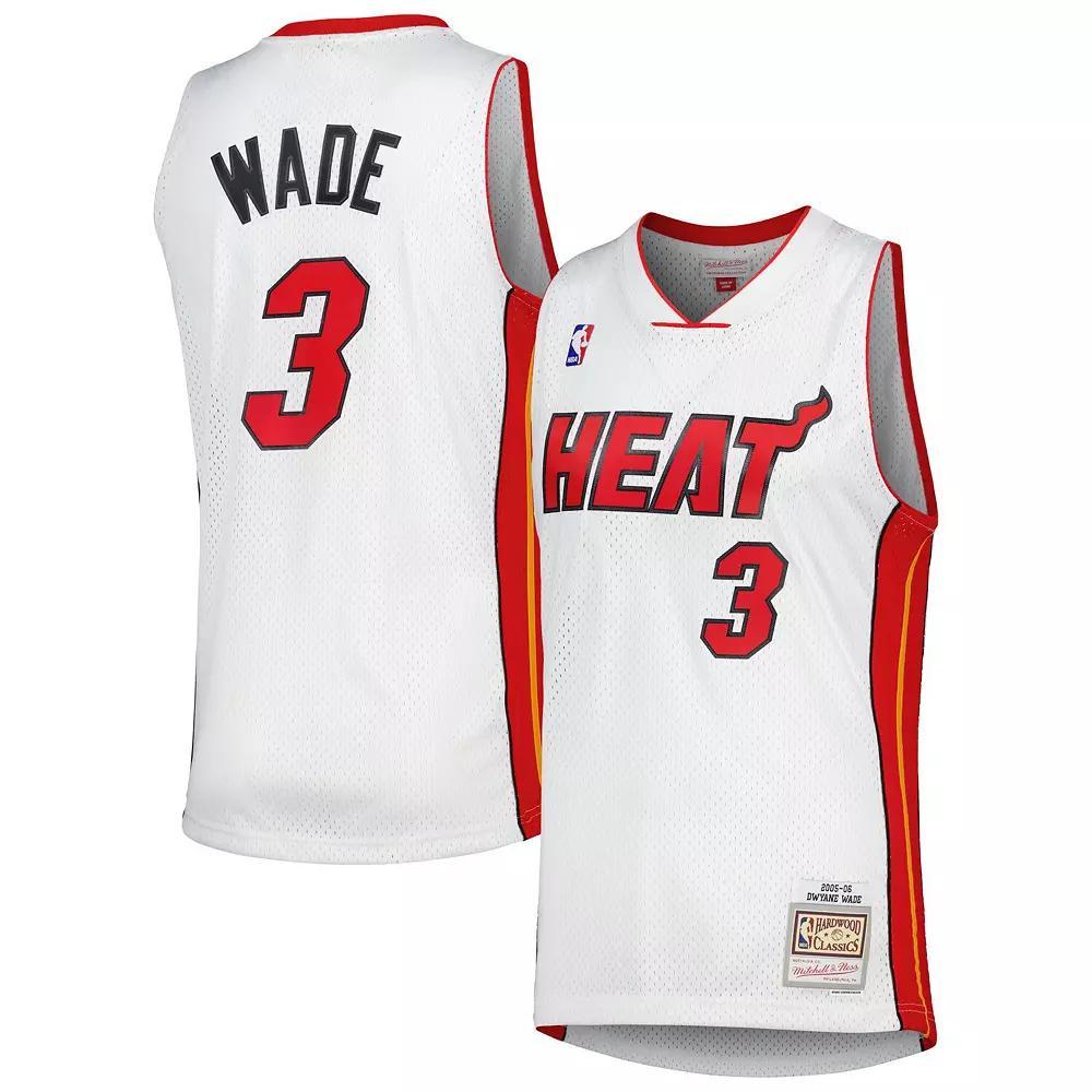 Mens Mitchell & Ness Dwyane Wade Miami Heat Hardwood Classics 2005-06 Swingman Jersey Product Image
