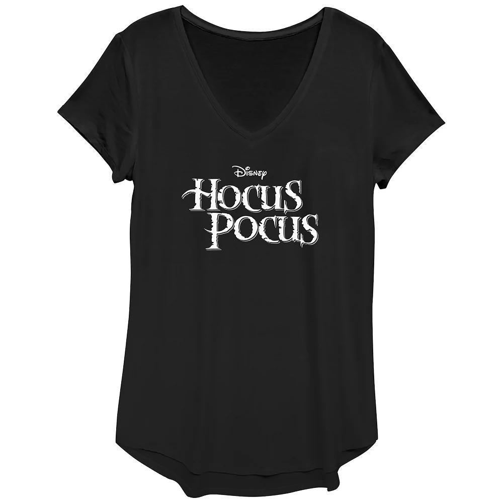 Disney's Hocus Pocus Title Logo Women's Graphic Tee, Size: XS, Black Product Image