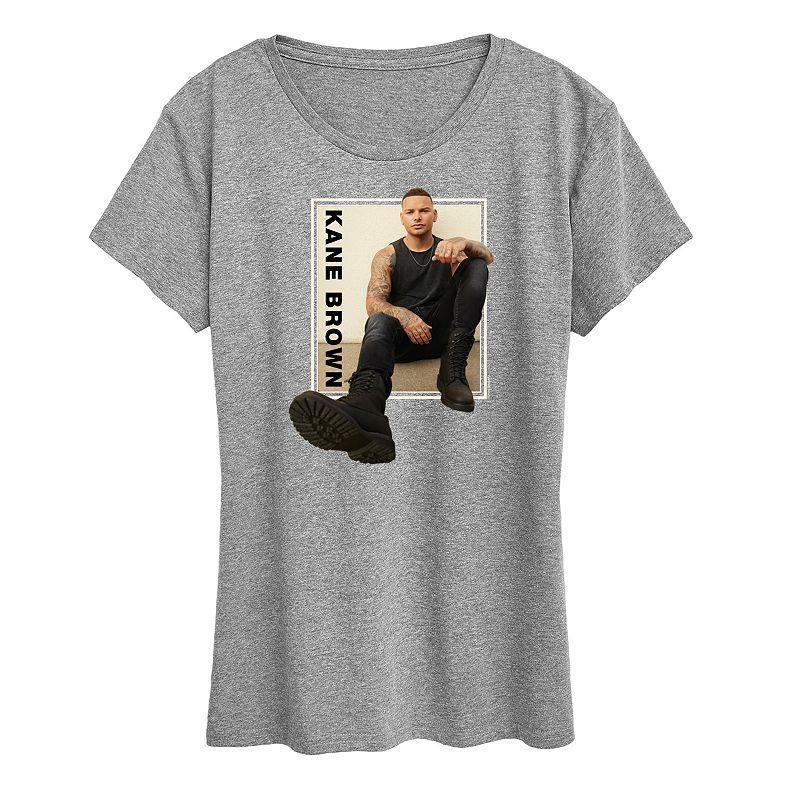 Womens Kane Brown Graphic Tee Grey Gray Product Image