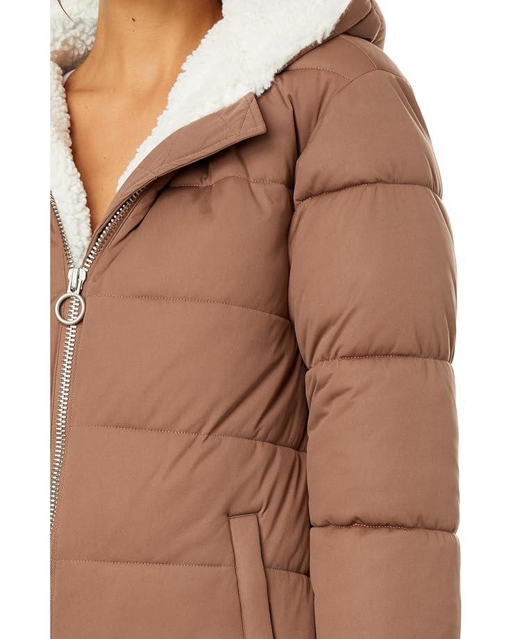 Zip Front Down Coat w/ Dramatic Oversized Hood Product Image