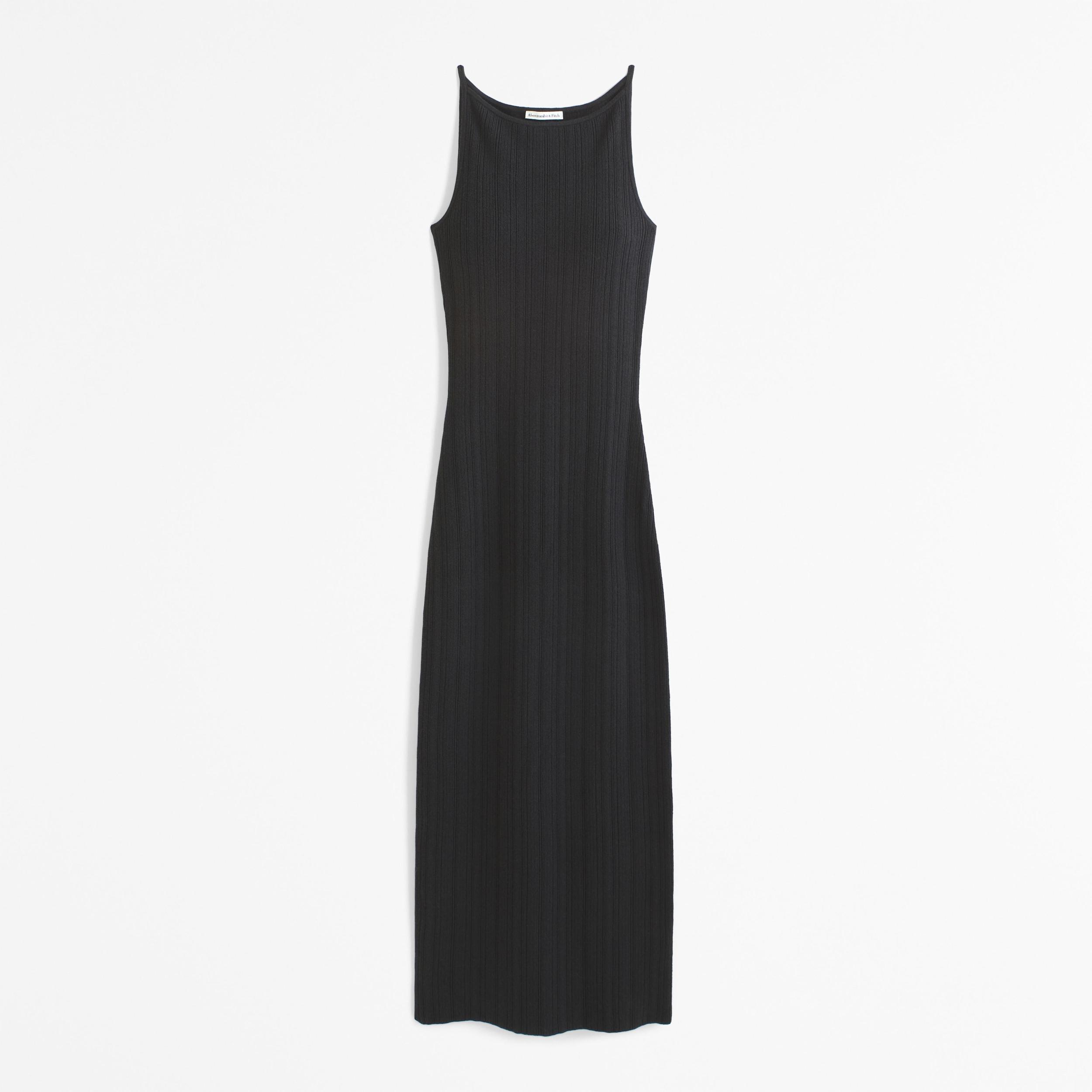 High-Neck Midi Sweater Dress Product Image