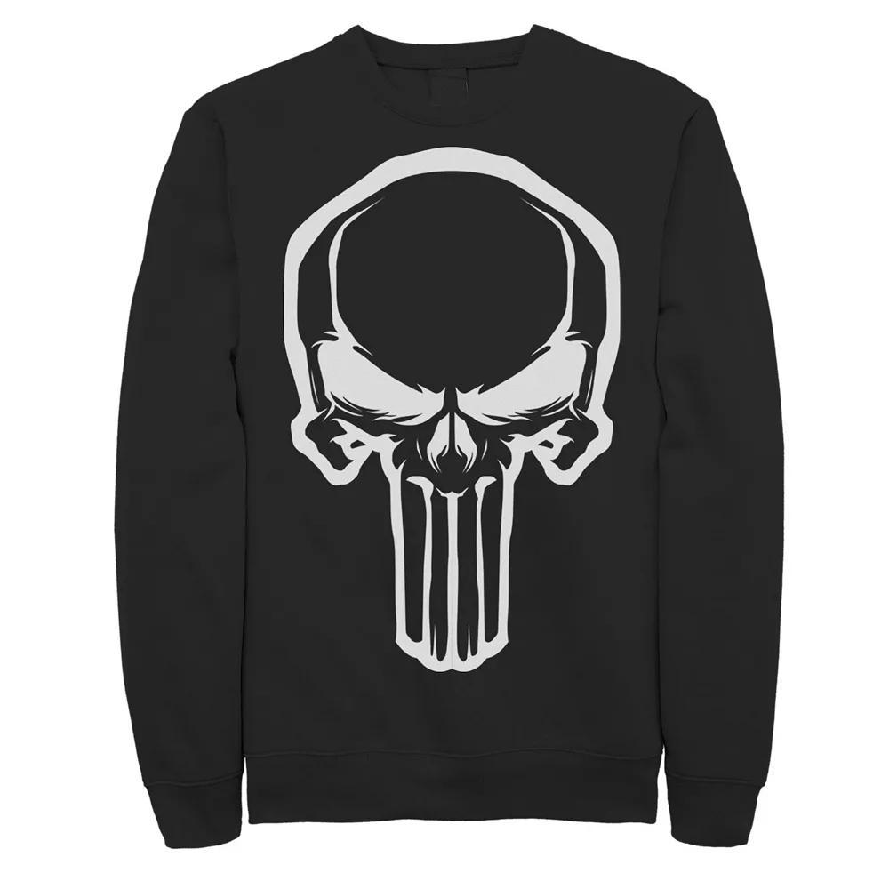 Men's Marvel Punisher Logo Sweatshirt, Size: Small, Black Product Image